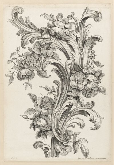 Floraal en Acanthus Bladontwerp door Alexis Peyrotte